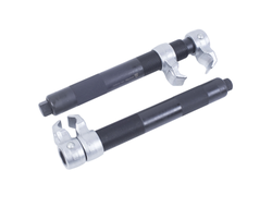 Стяжка амортизаторных пружин, 280 мм, кованная, усиленная, одинарный крюк, 2 предмета МАСТАК 100-05280D