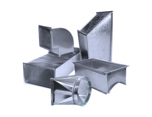 Воздуховоды и фасонные элементы - Прямоугольные воздуховоды и фасонные ...