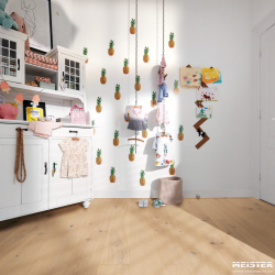 Паркетная доска Meister PD 200 Дуб рустик Чистый 8486 в интерьере