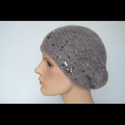 Vizio Италия 1010 B берет серый с фуксией