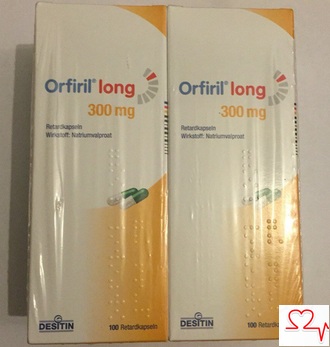Купить Орфирил лонг 300 мг / Orfiril long 300 mg - 200 Шт ...