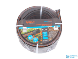 Шланг поливочный резиновый ТЭП Жук Оптима 3/4" 3-слойный 50 м Завод Цикл