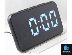 Часы-будильник электронные DS-2618L (белые цифры)