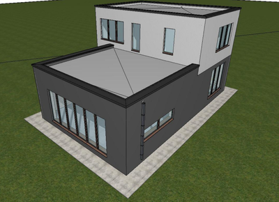 Двухэтажный дом с тремя спальнями 126м² (S107)