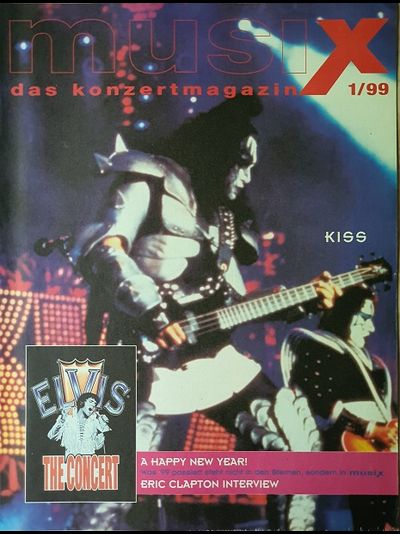 MusiX Das Konzertmagazin January 1999 Kiss Cover, Иностранные музыкальные журналы, Intpressshop