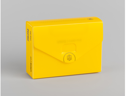 Картотека UniqCardFile Standard 30 GEN2 для 80 карт (жёлтая)