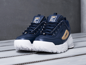 Кроссовки FILA DISRUPTOR 2 кожаные синие (36-40)