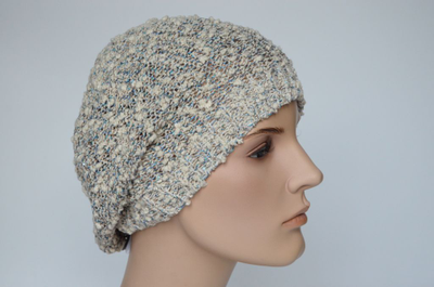 Берет Vizio 1220 ВO летний белый с голубым