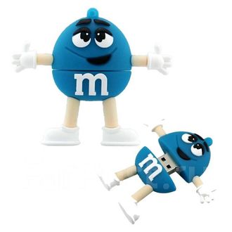 Флешка M&M синий 16 Гб