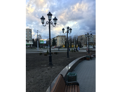 Парковый светильник серии  MUNICH 2 (Big )Опора +2а светильника )