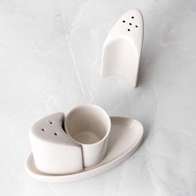 Набор для специй 3 предмета на подставке, фарфор, H=87, L=124, B=87 мм