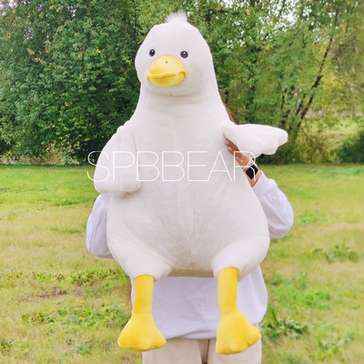 Гусь Патрик 110 см премиум бежевый