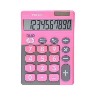 Калькулятор Milan 10-разряд, в чехле, двойное питание, розовый 150610TDPBL