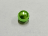 Пластиковые бусины под жемчуг 12 мм, цвет зеленый