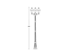 Садово-парковый светильник серии  Madrid -3