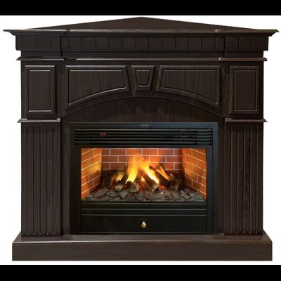 Угловой электрокамин Мичиган AO с очагом 3D Novara 26