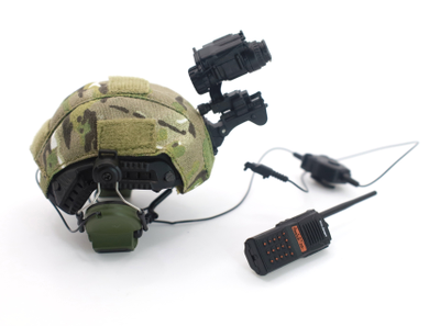 Шлем Fast с ПНВ, радиостанцией и наушниками (26050S) - Easy&Simple