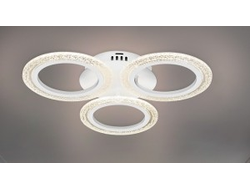 Ambrella св-к св/д управл. люстра 30W(2550lm) 2K-4K-6K D490x65 пульт ДУ белый FA4050/3 WH