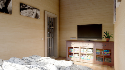 Гостевой домик 42 м2 из клееного бруса