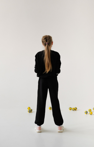 Спортивный костюм Volleylife черный (120-150 см)