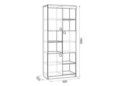 Детская Энерджи - СТЕЛЛАЖ "ЭНЕРДЖИ"