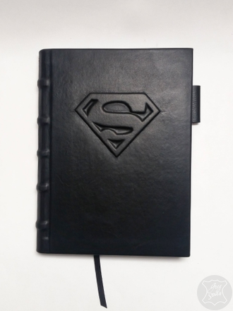 Мужской кожаный ежедневник "Супермэн"