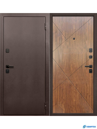 Дверь входная металлическая Гарда 7 см Медный антик Морёная берёза купить в Челябинске | КВИРТЕК