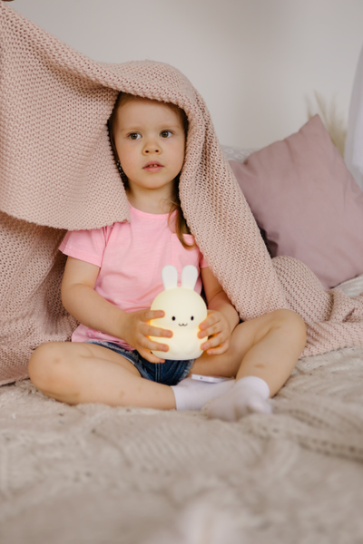 Ночник силиконовый ЗАЙЧИК на аккумуляторе с  пультом