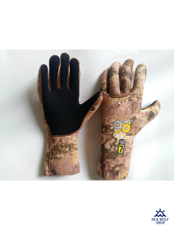 Перчатки неопреновые 5мм AquaDiscovery "Camo" ОП р.XL