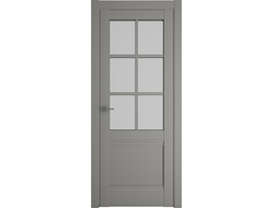 Межкомнатная дверь Киото серая со стеклом