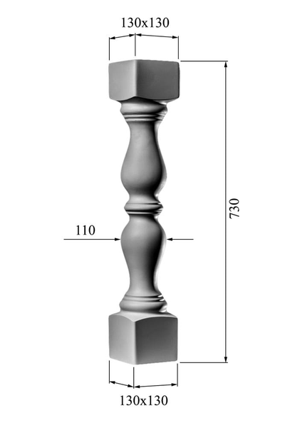 размеры балясина BL-004