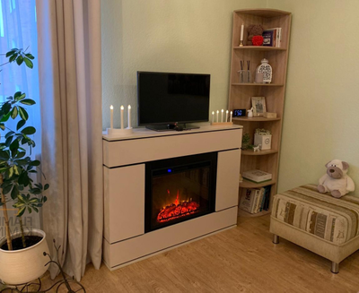 камин Харис WT с очагом Sparta 25.5 LED