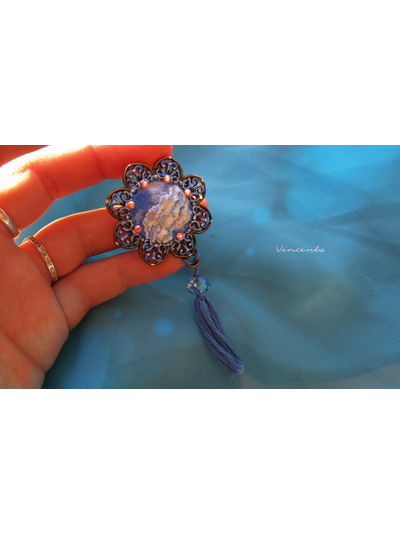 От второй звезды направо и прямо до утра!.. (Питер Пен) Волшебное украшение - брошь с небом и звёздами