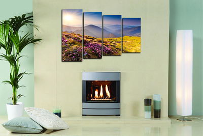 Модульная картина "Оазис цветов"