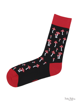 Подарочные носки "с Грибами", Черные