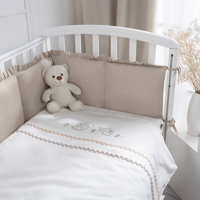 Комплект в кроватку Perina Toys Sateen Collection 6 предметов песочный