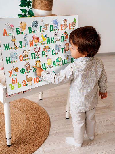 Световой стол-песочница FOXLIK 10-в-1 "Алфавит"