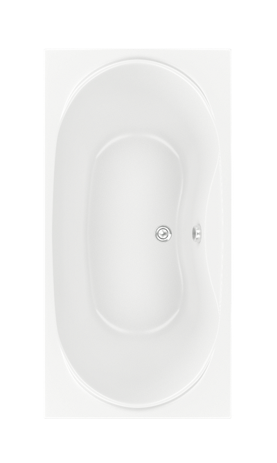 Акриловая ванна BAS Ньюлав 180х90 каркас, слив-перелив