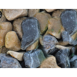 Чёрный кофе мраморная крошка галтованная, фракция 20-40 мм