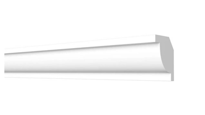 Потолочный плинтус DECOR-DIZAYN DD38, из дюрополимера, под покраску, ударопрочный