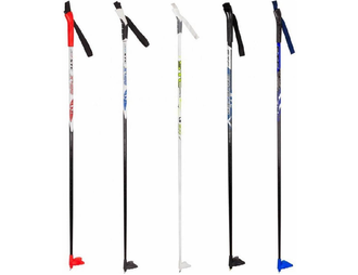 Палки лыжные стеклопластиковые TREK Universal, ЦСТ, разный размер