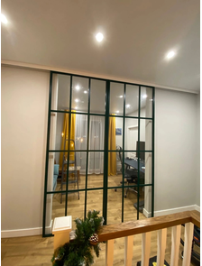 двери-купе прозрачные в клетку