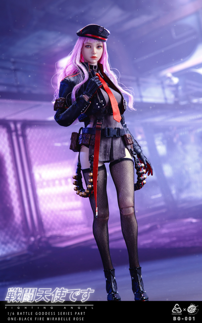 Рапи (Goddess of Victory: NIKKE) - Коллекционная фигурка 1/6 Battle Angel Series Part One Black Fire Mirabelle Rose (BG-001) - POPTOYS x COLOUR STUDIO