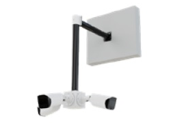 Комплект 4: BOXFORCAM Коробка на выносе от стены 50 и 100 см. для монтажа видеокамер и элементов безопасности. (коробка чёрная/белая)