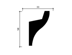 Потолочный плинтус для подсветки DECOR-DIZAYN DD506, из дюрополимера, под покраску, ударопрочный, 2 метра.