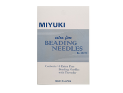 Miyuki 6 Extra Fine Beading Needles with Threader