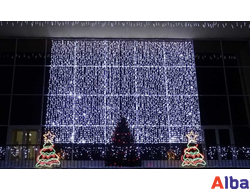 Занавес 2*6 м, БЕЛЫЙ ХОЛОДНЫЙ, IP65 постоянное свечение