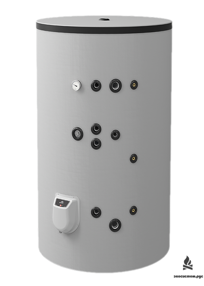 Комбинированный напольный водонагреватель 750л, с двумя теплообменниками, эмалированный