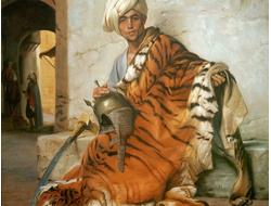 Картина обогреватель, репродукция Жан-Леона Каирский торговец шкурами