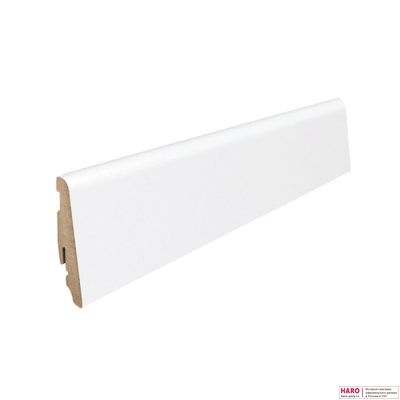 Плинтус HARO Ламинированный белый 406857, 2,2 м